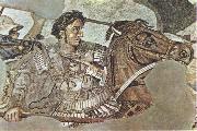 alexander den stor i slaget vid lssos 333 fkr der han besegrade darius III, unknow artist